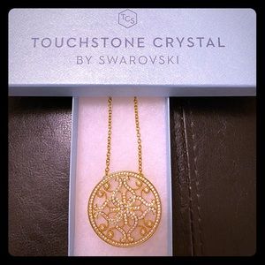 Touchstone Crystal Gold Lace Pendant